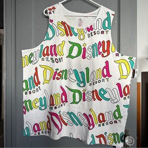 NEW Disney Rainbow Disneyland Tank Top, XXL